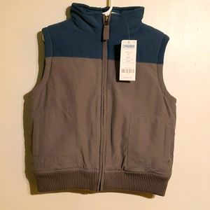 Gymboree color block fleece lined vest